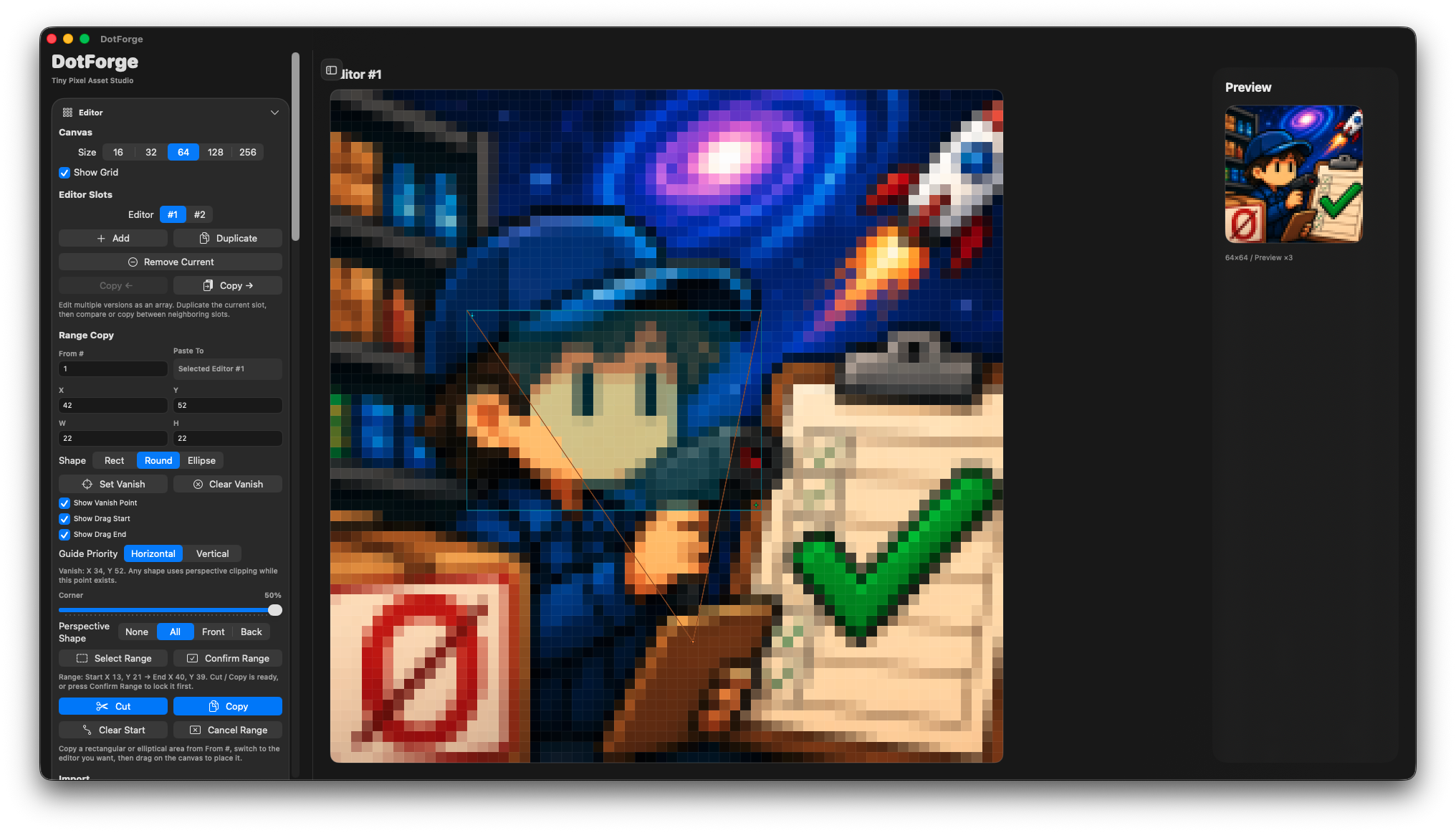 DotForge current work screenshot