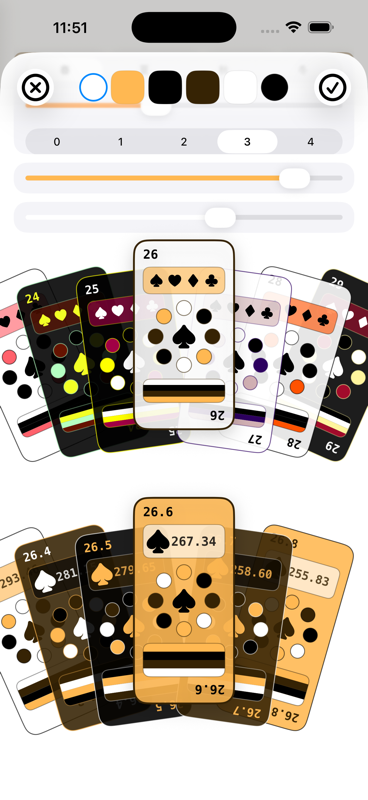 Cheaper Choice display customization screen